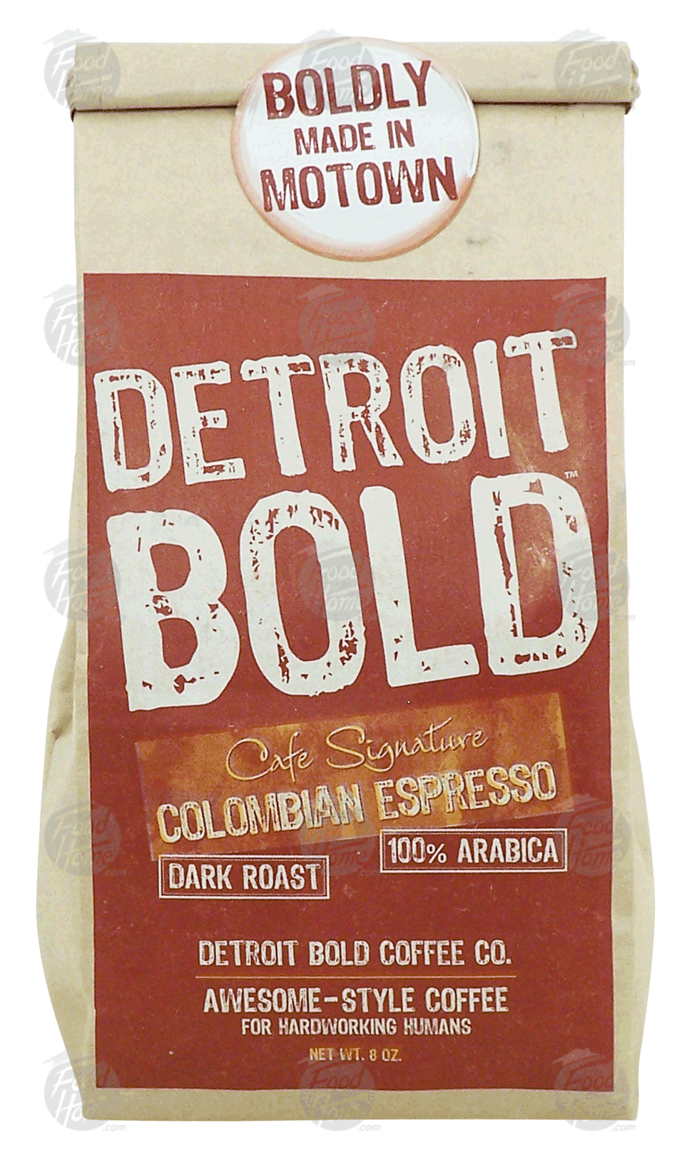 Detroit Bold Cafe Signature colombian espresso, dark roast, 100% arabica Full-Size Picture